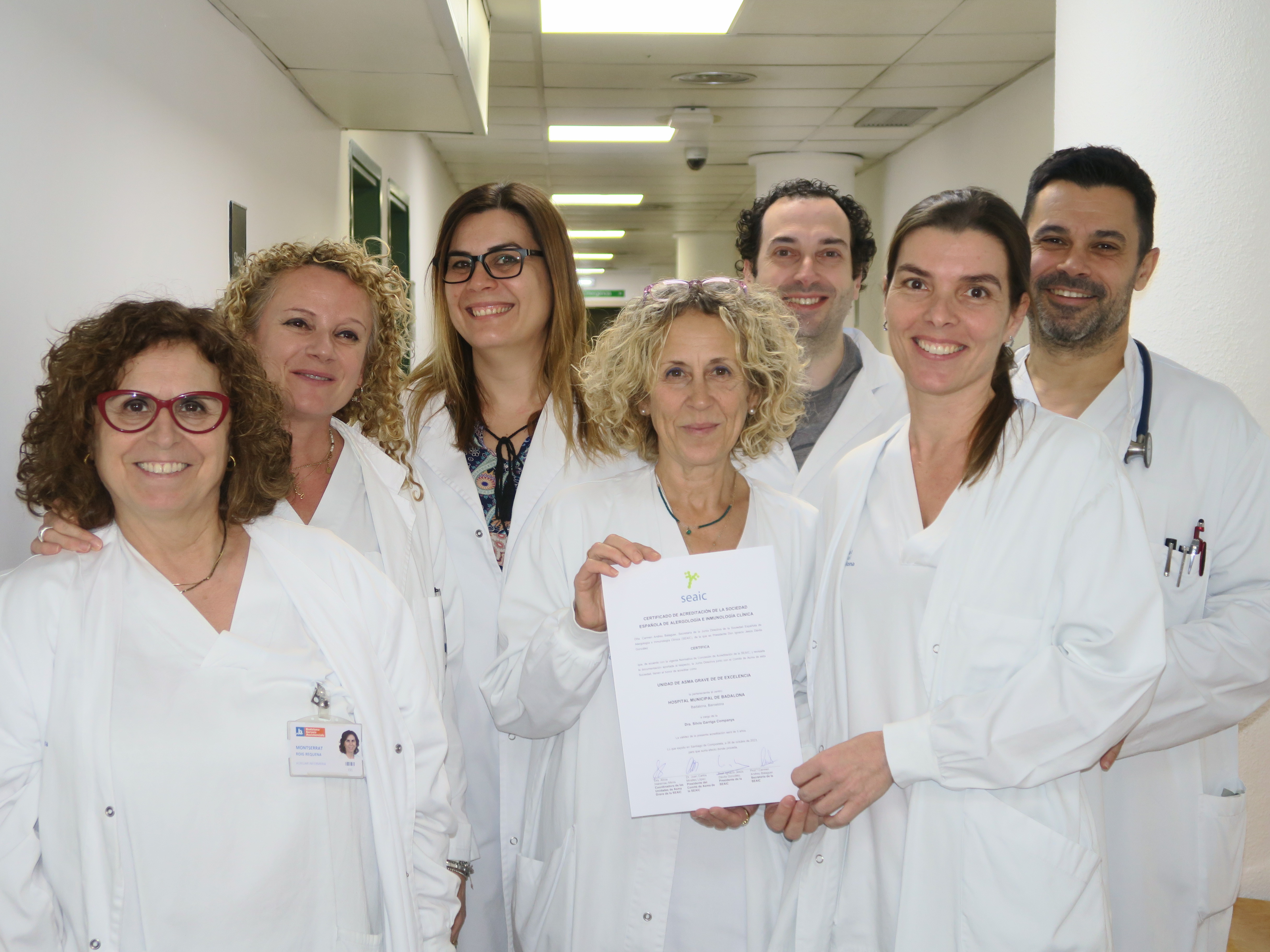 La Unitat d'Asma Greu, acreditada